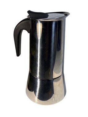 Stainless Steel Stovetop Moka Pot Espresso Maker Coffee Percolator EUC 12 Cup